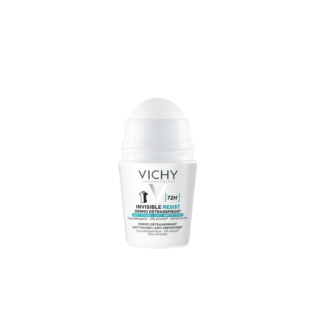 VICHY DÉODORANT Roll On Invisible Resist 72h Antiperspirant bez Tragova na Odeći 50 mL