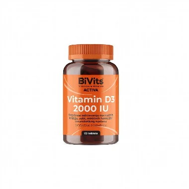 BiVits® Vitamin D3 2000 IU 60 Tableta