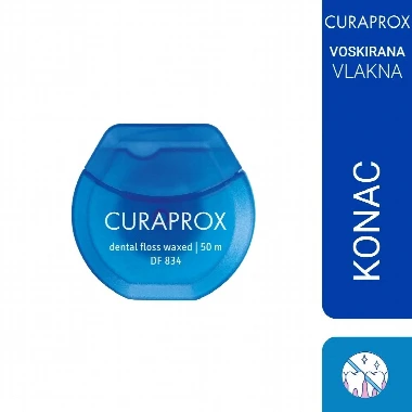 CURAPROX Konac za Zube DF 834 Voskirani 50 m