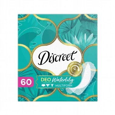 Discreet Deo Waterlily Regular Dnevni Ulošci 60 Uložaka