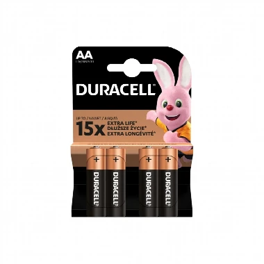 DURACELL® Baterije BASIC AA 4 Baterije 1,5 V