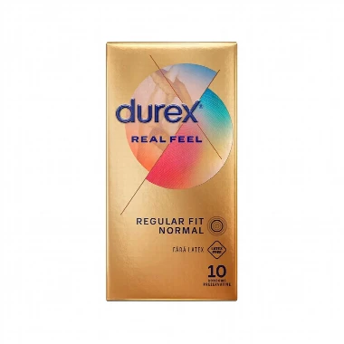 Durex® Kondomi REAL FEEL Bez Lateksa 10 Kondoma