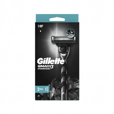 Gillette® Aparat MACH3 Charcoal sa 2 Brijača