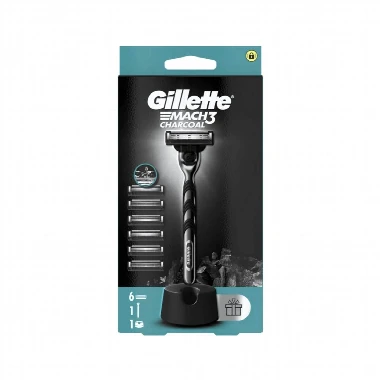 Gillette® Aparat MACH3 Charcoal sa 6 Brijača