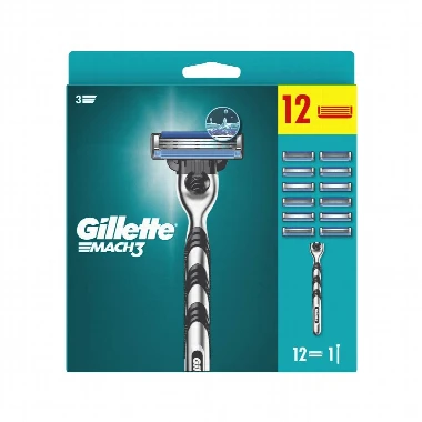 Gillette® Aparat MACH3 sa 12 Brijača