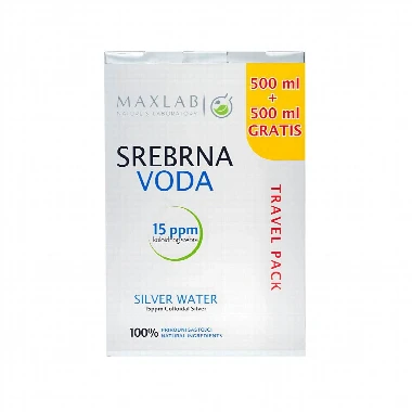 Koloidna Srebrna Voda 15 ppm Travel Pack 500 mL + 500 mL