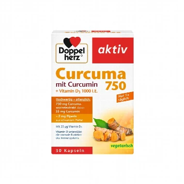 Kurkuma 750 sa Kurkuminom i Vitaminom D3 1000 I.J. 30 Kapsula