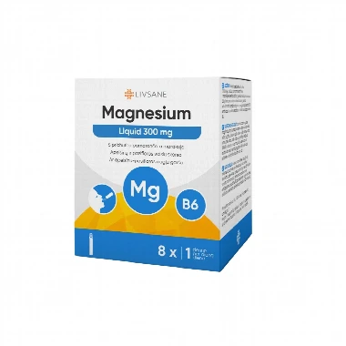 LIVSANE Magnezijum 300 Liquid 8x30 mL