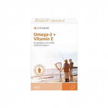 LIVSANE Omega 3 + Vitamin E 60 Kapsula