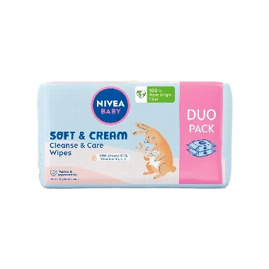 NIVEA Baby Soft & Care Vlažne Maramice 2x57 Komada