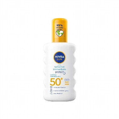 NIVEA SUN Sensitive Immediate Protect SPF50+ Sprej 200 mL