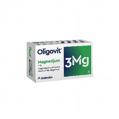 Oligovit® 3 Mg Magnezijum iz 3 Izvora 30 Kapsula