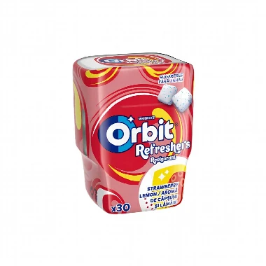 Orbit® Žvake REFRESHERS JAGODA i LIMUN 30 Žvaka