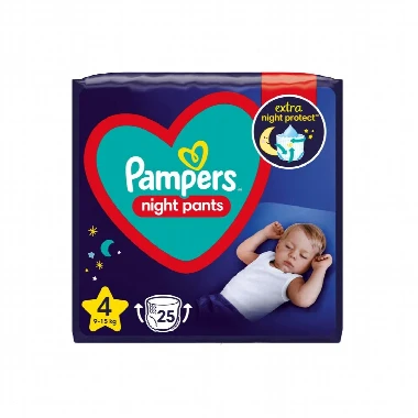 Pampers® PANTS 4 Noćne Gaćice 25 Komada