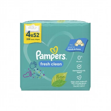 Pampers® Vlažne Maramice Fresh Clean 4x52