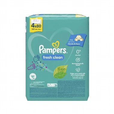 Pampers® Vlažne Maramice Fresh Clean 4x80