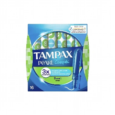TAMPAX Pearl Compak SUPER 16 Tampona