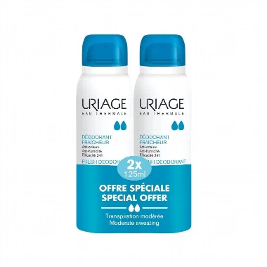 URIAGE DEO Fresh Dezodorans PROMO 2x125 mL