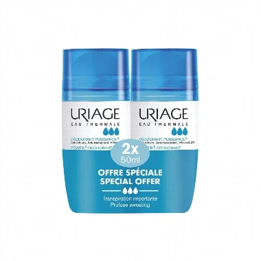 URIAGE DEO Roll-On POWER 3 Deodorant PROMO 2x50 mL