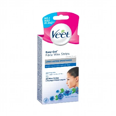 Veet Easy Strip Trake za Depilaciju Lica, 20 Komada